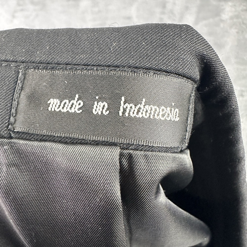 Chaps Men's Black Wool Blazer Jacket Size 42R Classic 2-Button Sport‎ Coat* - Picture 9 of 11